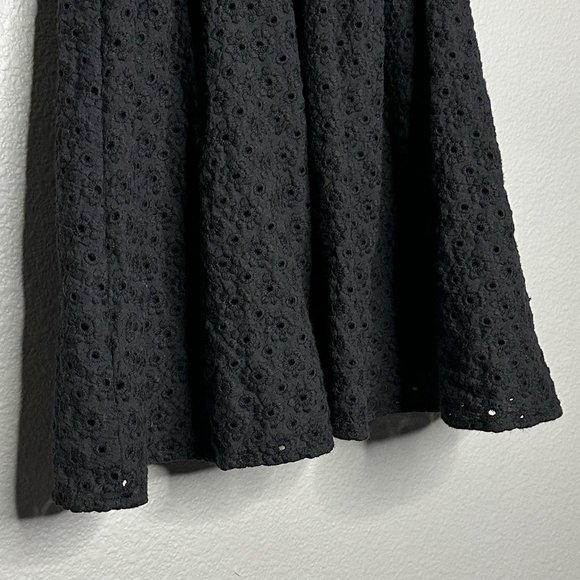 XXI Sleeveless Black Dress With Cut Out Circles and Embroidery Size Small - Picture 9 of 11